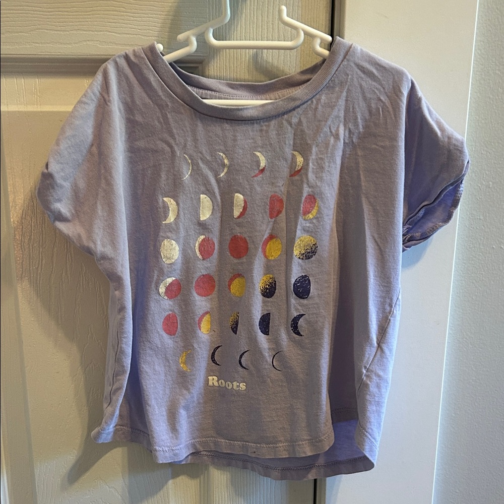 Roots Kids Purple Moon Phases Tee